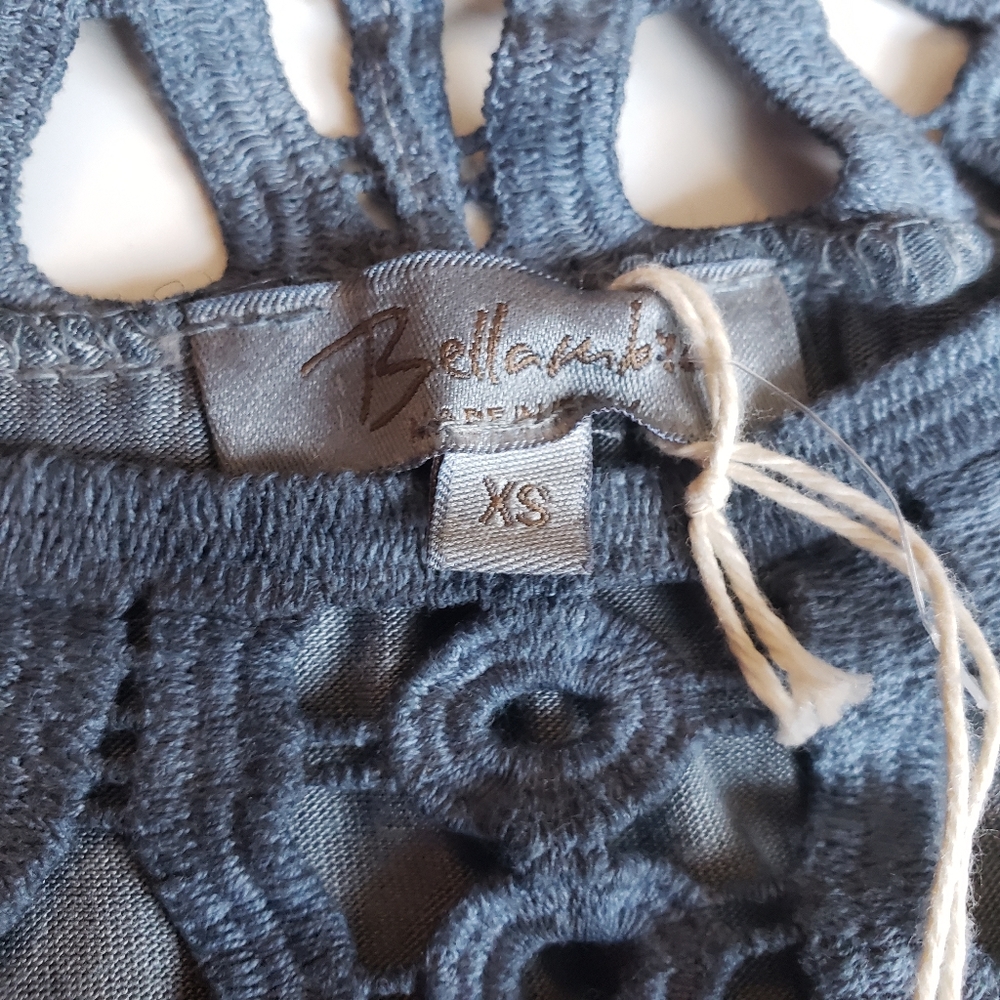 NWT 100% silk Bellambra blue cold oversized flowy dress size XS - Picture 4 of 10